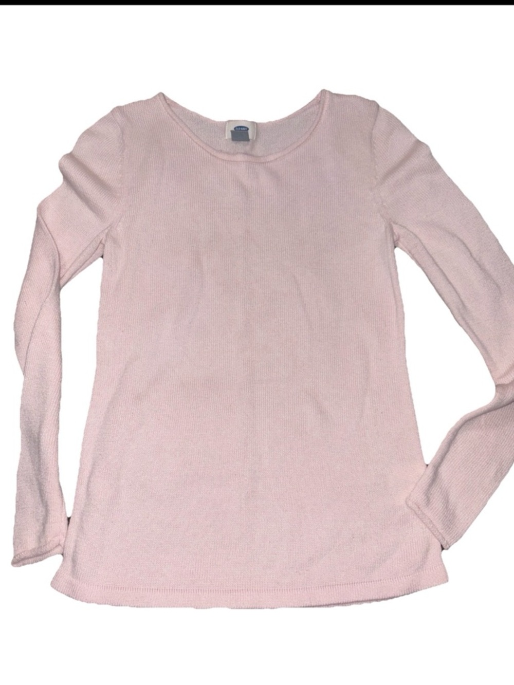 Old Navy Light Pink Scoop Neck Long-Sleeve sweater size xsp
